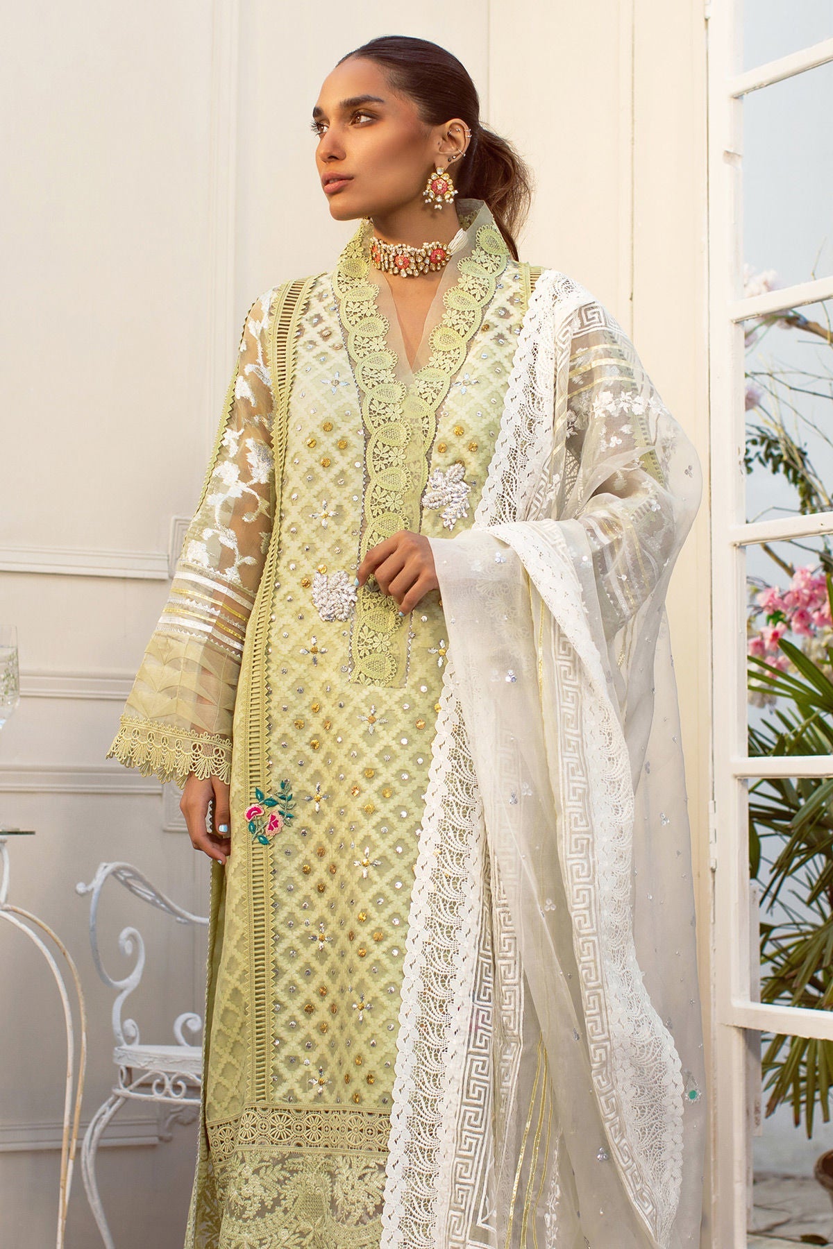 Annus Abrar | Designer Picks 24 | LELUM - MINT by Annus Abrar - Designer Dress - Type: Luxury - Available at Sana Yasir - 100% Original