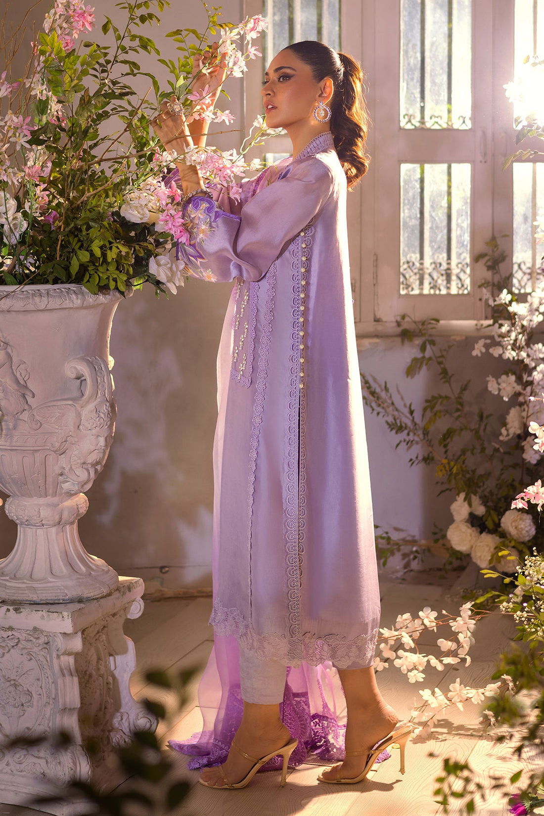 Annus Abrar | Designer Picks 24 | MAMIA LILAC - SHIRT AND PANTS by Annus Abrar - Designer Dress - Type: Luxury - Available at Sana Yasir - 100% Original