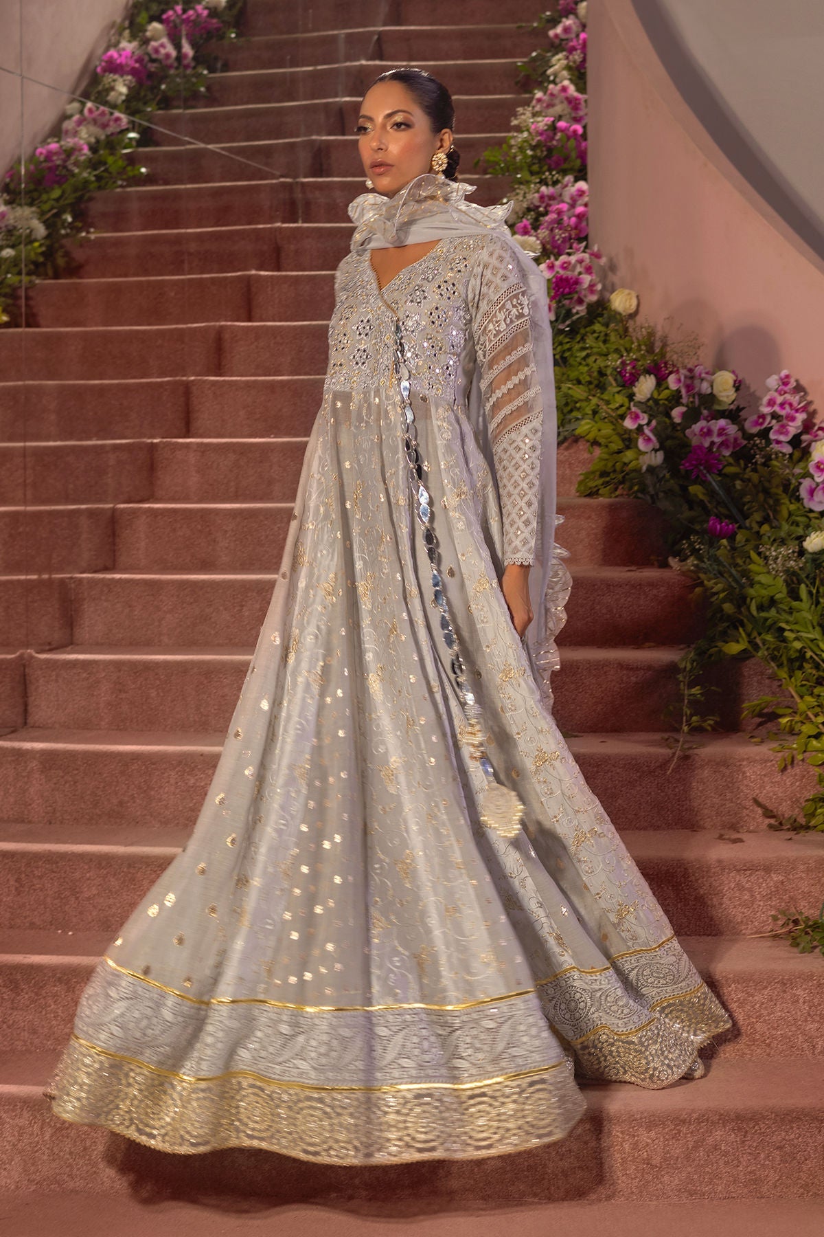 Annus Abrar | Designer Picks 24 | REMAB GREY by Annus Abrar - Designer Dress - Type: Luxury - Available at Sana Yasir - 100% Original