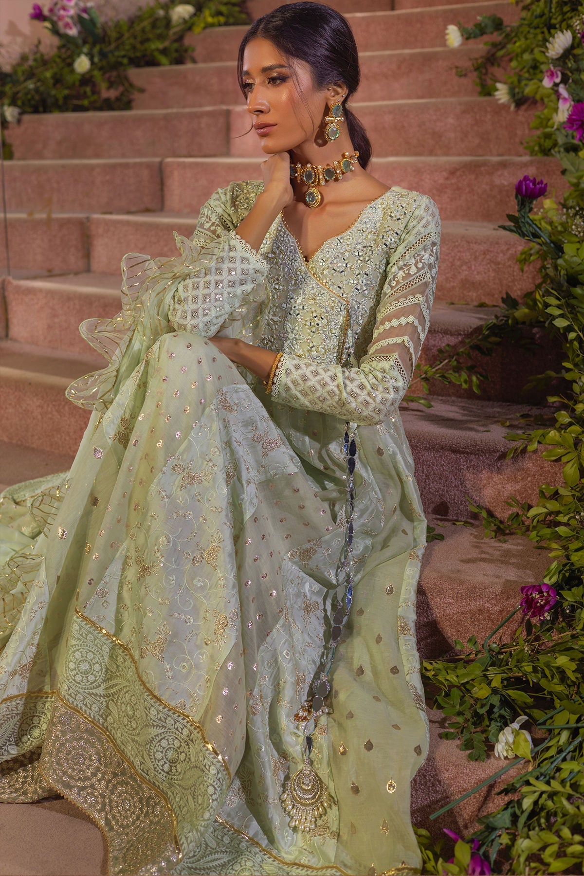 Annus Abrar | Designer Picks 24 | REMAB MINT by Annus Abrar - Designer Dress - Type: Luxury - Available at Sana Yasir - 100% Original