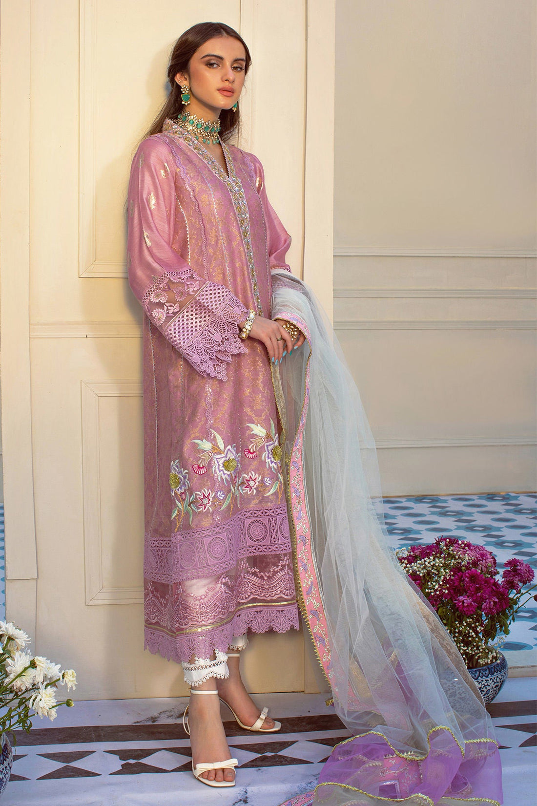 Annus Abrar | Designer Picks 24 | RIZEEN - LILAC by Annus Abrar - Designer Dress - Type: Luxury - Available at Sana Yasir - 100% Original