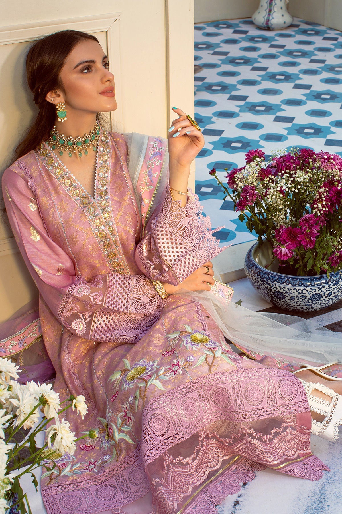 Annus Abrar | Designer Picks 24 | RIZEEN - LILAC by Annus Abrar - Designer Dress - Type: Luxury - Available at Sana Yasir - 100% Original
