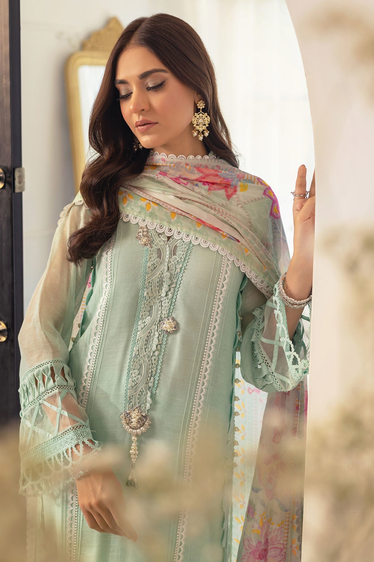 Annus Abrar | Designer Picks 24 | ZIKASHA - SHIRT, PANTS AND DUPATTA by Annus Abrar - Designer Dress - Type: Luxury - Available at Sana Yasir - 100% Original