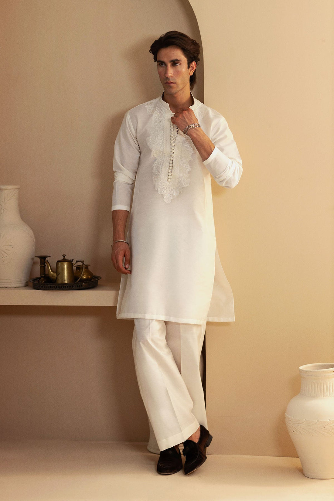 Annus Abrar | Eid Elemental Festive | Behrang by Annus Abrar - Designer Dress - Type: MensWear - Available at Sana Yasir - 100% Original