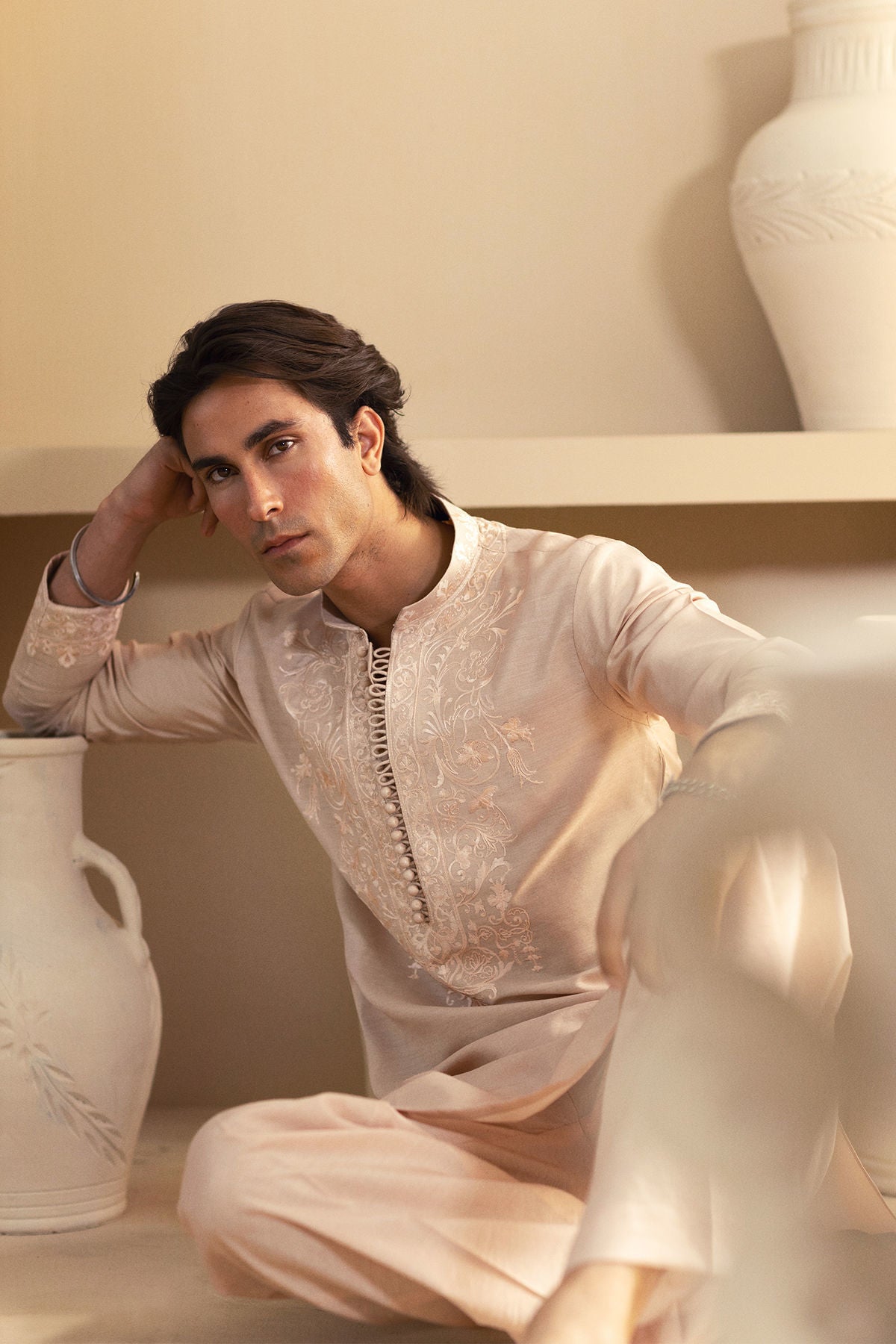 Annus Abrar | Eid Elemental Festive | Mahboud by Annus Abrar - Designer Dress - Type: MensWear - Available at Sana Yasir - 100% Original