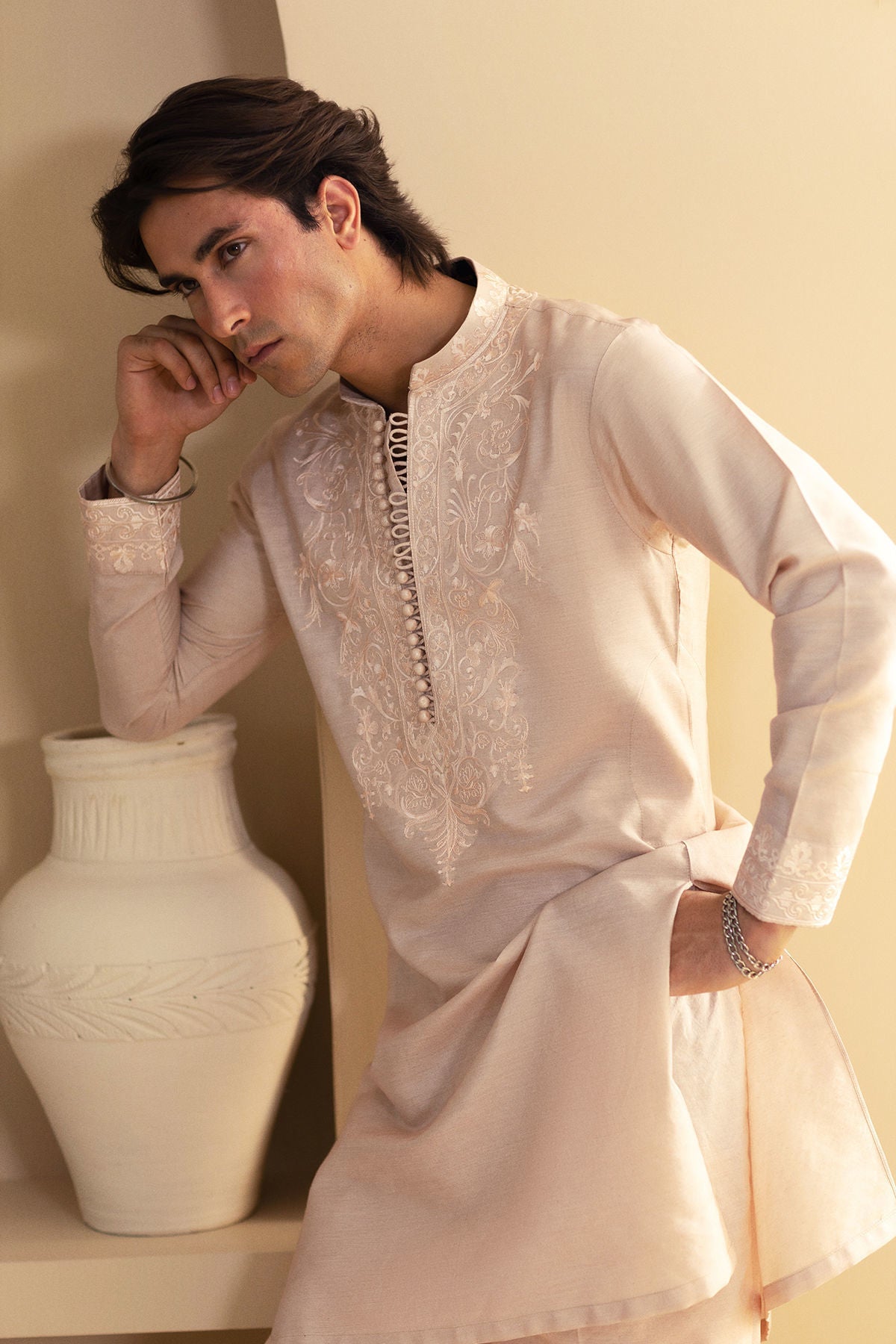 Annus Abrar | Eid Elemental Festive | Mahboud by Annus Abrar - Designer Dress - Type: MensWear - Available at Sana Yasir - 100% Original