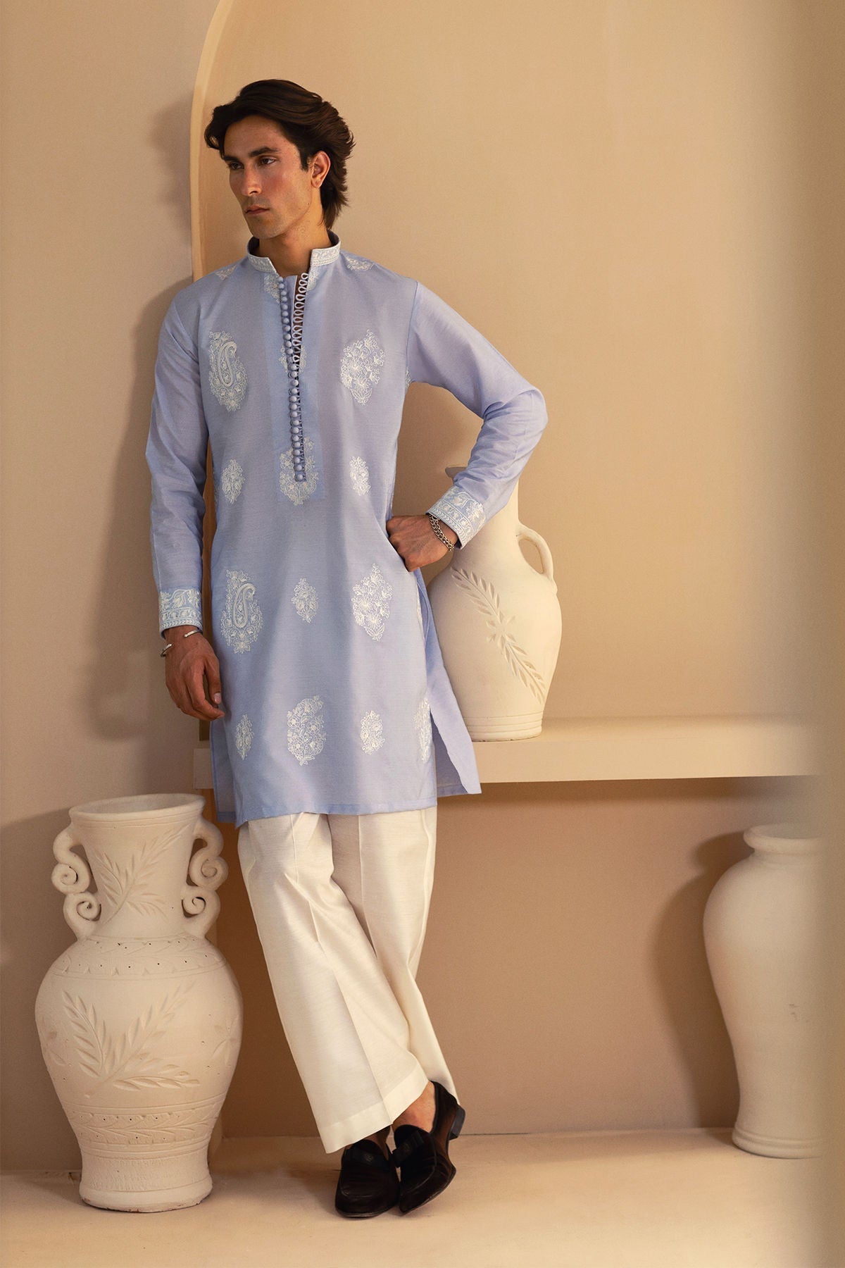 Annus Abrar | Eid Elemental Festive | Ramin by Annus Abrar - Designer Dress - Type: MensWear - Available at Sana Yasir - 100% Original