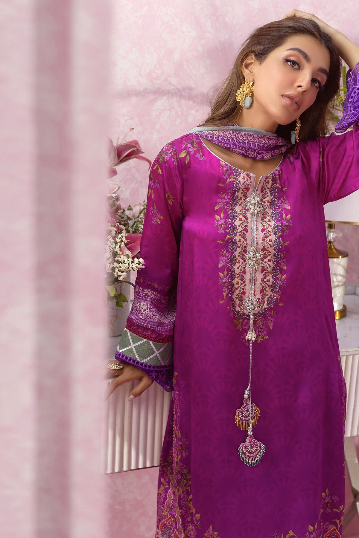 Annus Abrar | Luxe Silk Pret | ALIZE by Annus Abrar - Designer Dress - Type: Luxury - Available at Sana Yasir - 100% Original