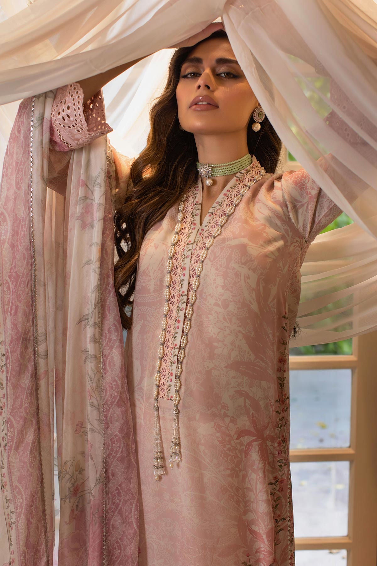 Annus Abrar | Luxe Silk Pret | AMOR by Annus Abrar - Designer Dress - Type: Luxury - Available at Sana Yasir - 100% Original
