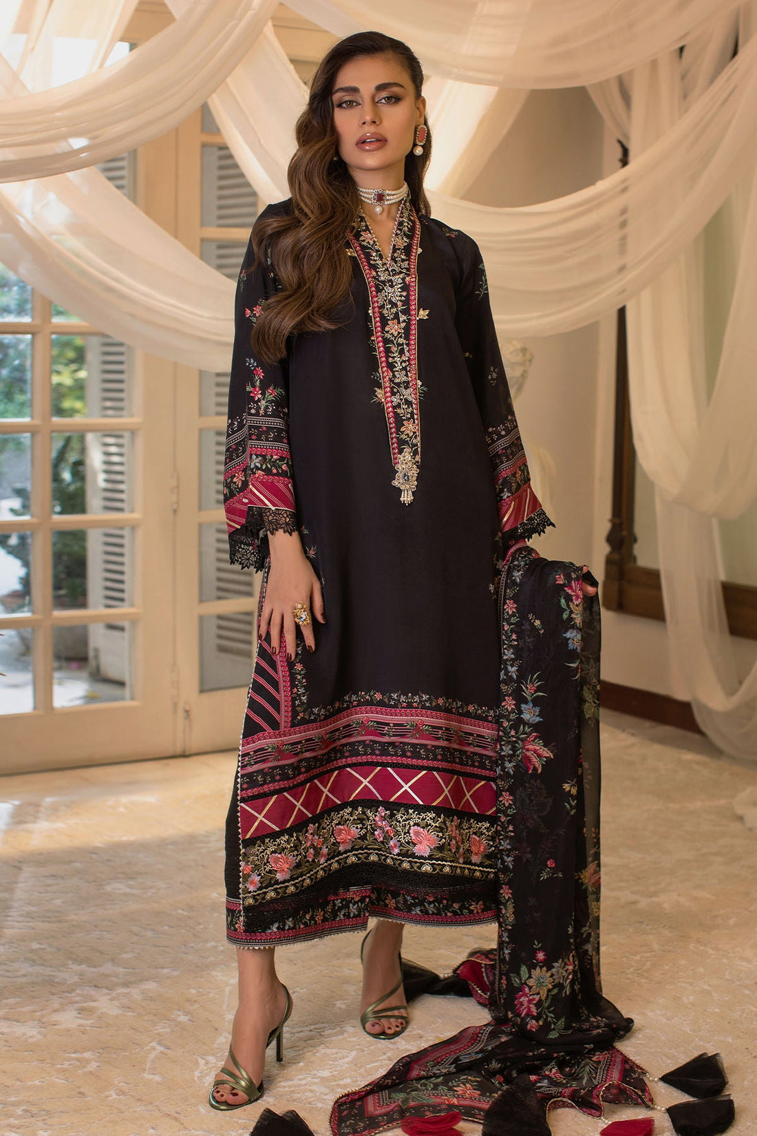 Annus Abrar | Luxe Silk Pret | ELISA by Annus Abrar - Designer Dress - Type: Luxury - Available at Sana Yasir - 100% Original