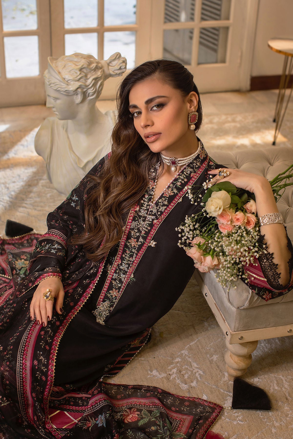 Annus Abrar | Luxe Silk Pret | ELISA by Annus Abrar - Designer Dress - Type: Luxury - Available at Sana Yasir - 100% Original
