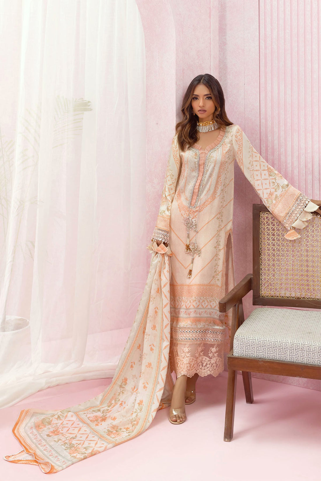 Annus Abrar | Luxe Silk Pret | ELYNA by Annus Abrar - Designer Dress - Type: Luxury - Available at Sana Yasir - 100% Original