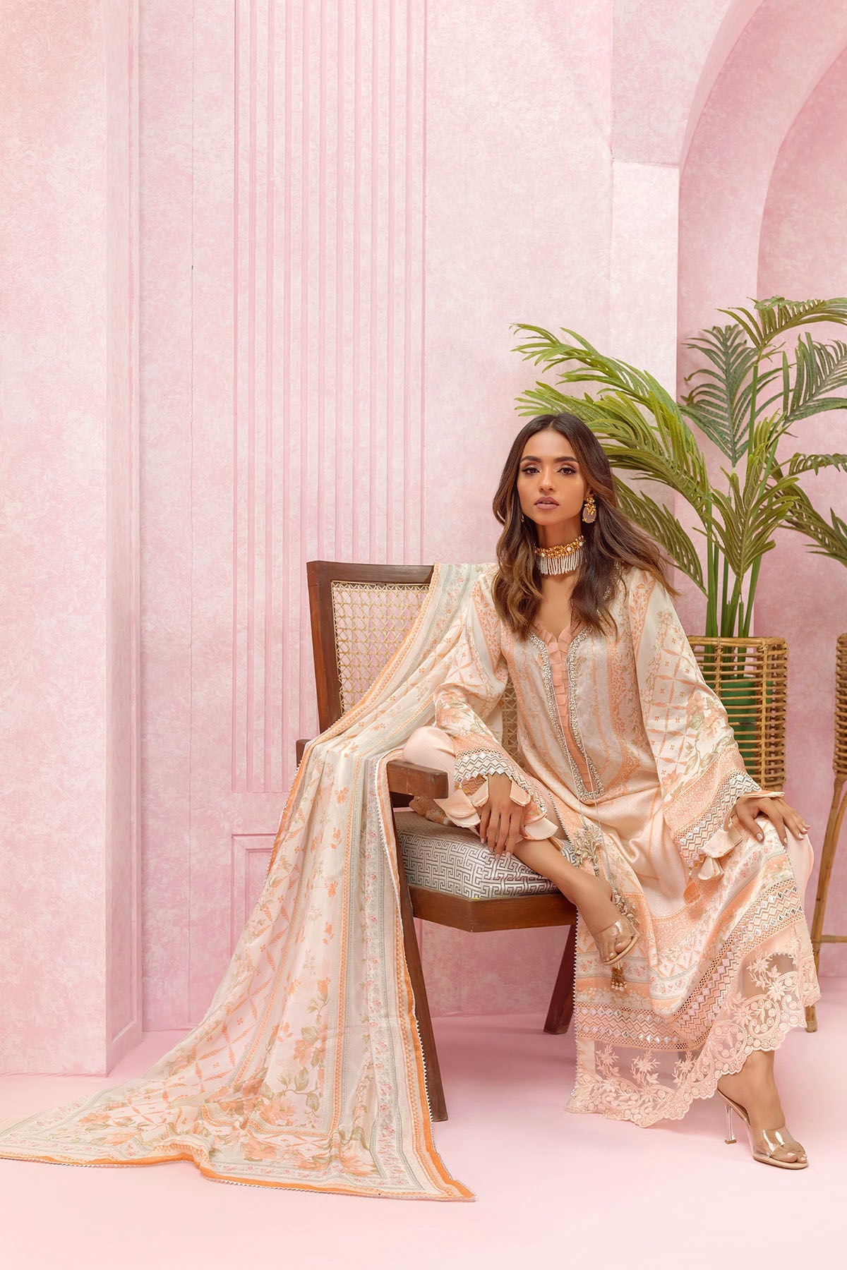 Annus Abrar | Luxe Silk Pret | ELYNA by Annus Abrar - Designer Dress - Type: Luxury - Available at Sana Yasir - 100% Original