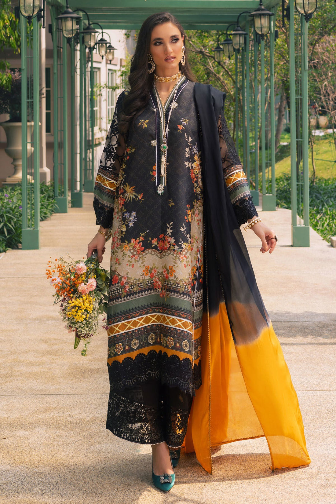 Annus Abrar | Luxe Silk Pret | ENYA by Annus Abrar - Designer Dress - Type: Luxury - Available at Sana Yasir - 100% Original