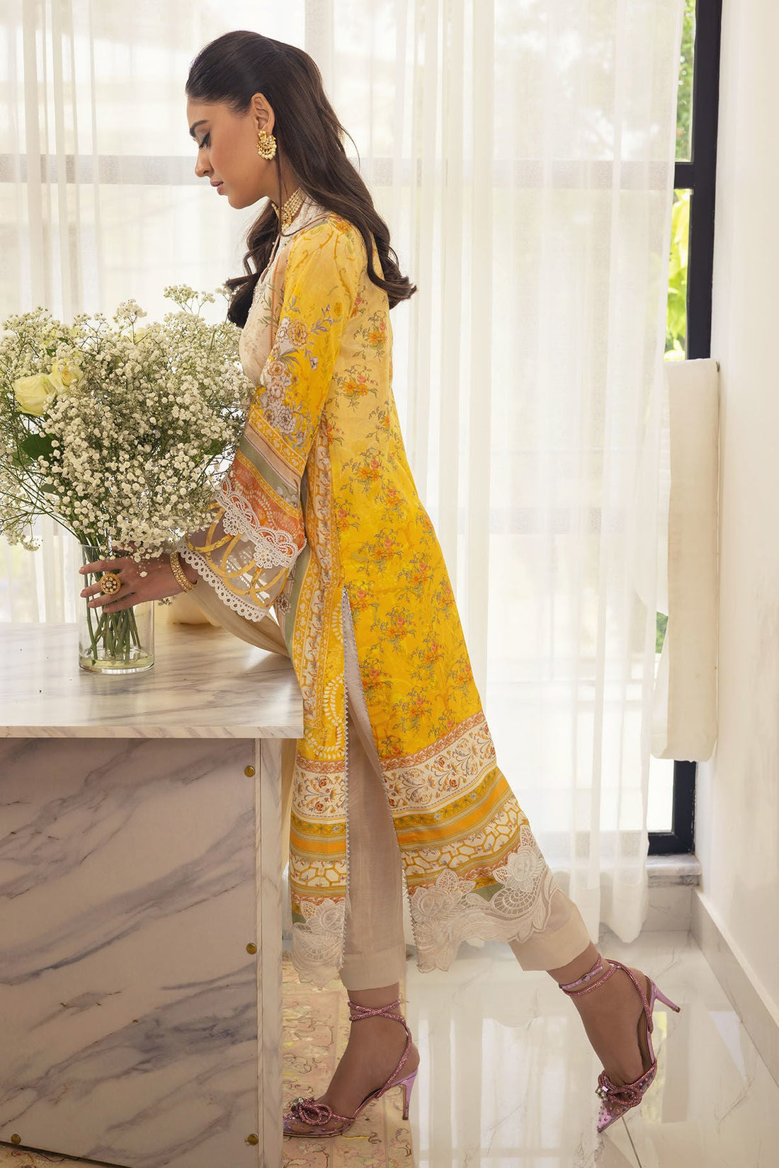 Annus Abrar | Luxe Silk Pret | ESMEYA - SHIRT AND DUPATTA by Annus Abrar - Designer Dress - Type: Luxury - Available at Sana Yasir - 100% Original