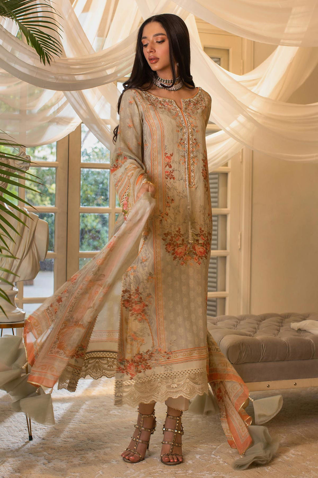 Annus Abrar | Luxe Silk Pret | LAIA by Annus Abrar - Designer Dress - Type: Luxury - Available at Sana Yasir - 100% Original