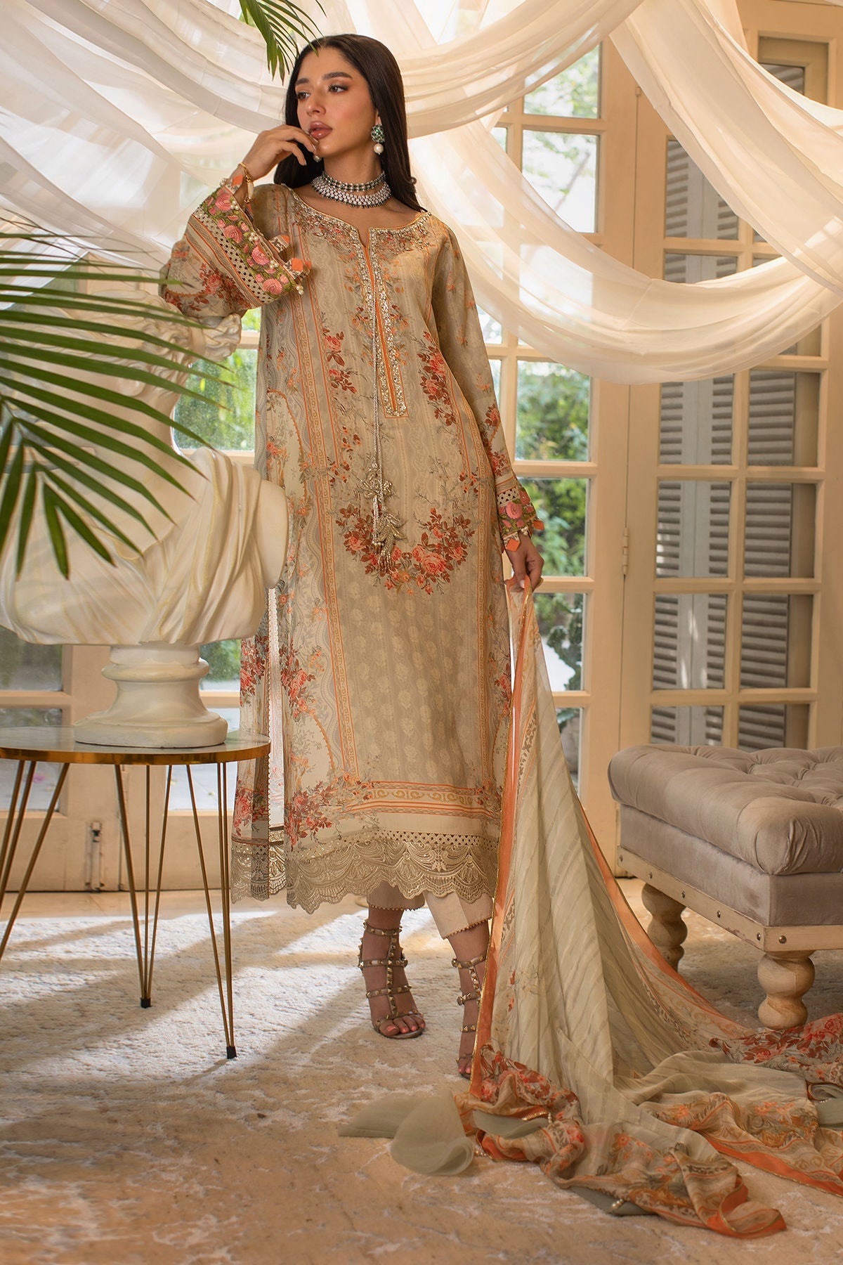 Annus Abrar | Luxe Silk Pret | LAIA by Annus Abrar - Designer Dress - Type: Luxury - Available at Sana Yasir - 100% Original