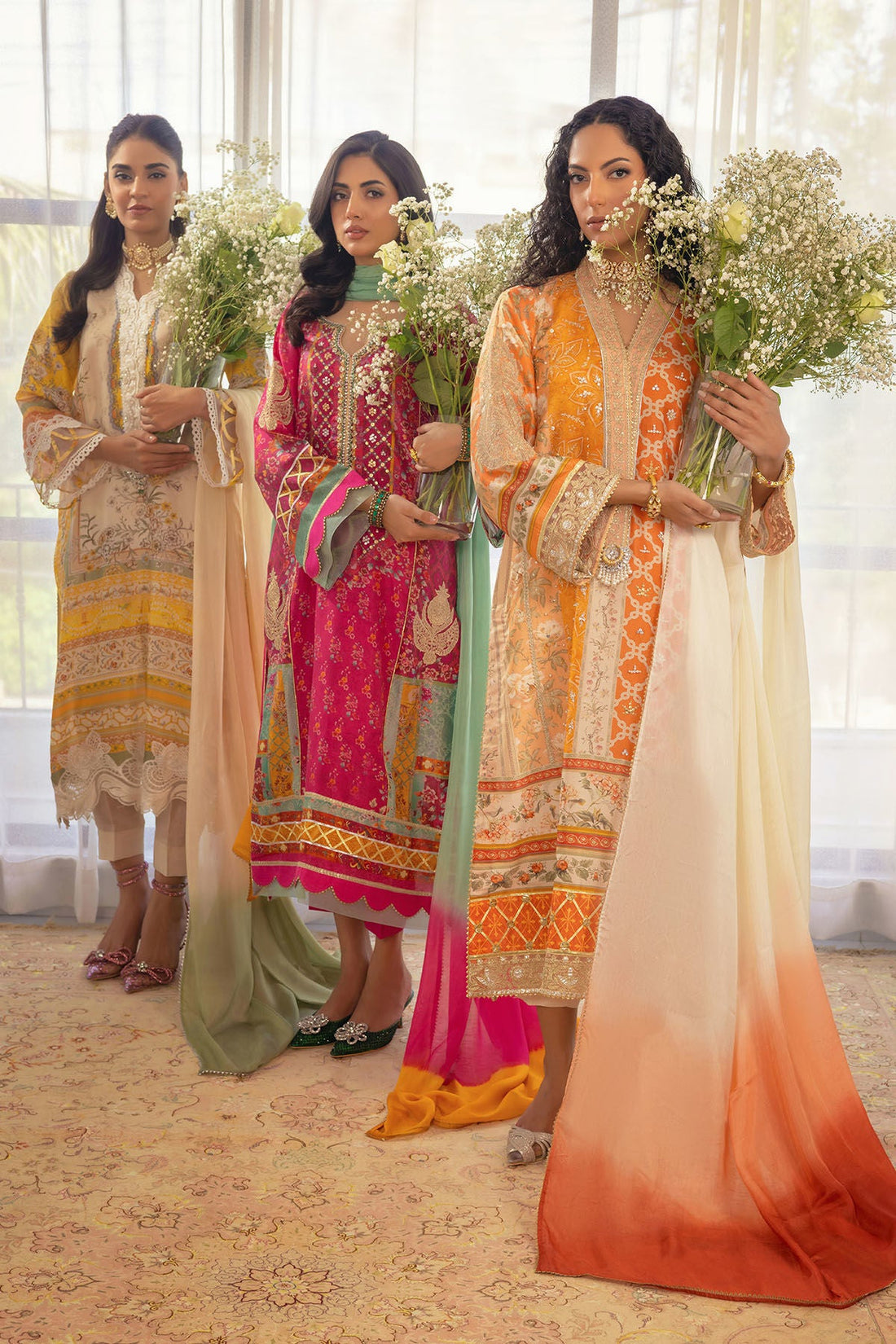 Annus Abrar | Luxe Silk Pret | LAMYA - SHIRT AND DUPATTA by Annus Abrar - Designer Dress - Type: Luxury - Available at Sana Yasir - 100% Original