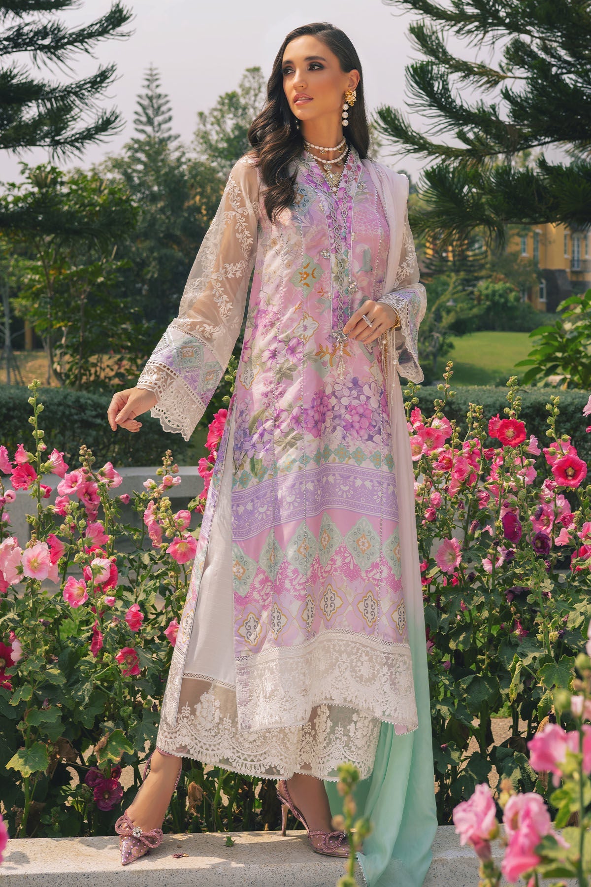 Annus Abrar | Luxe Silk Pret | LARISA by Annus Abrar - Designer Dress - Type: Luxury - Available at Sana Yasir - 100% Original