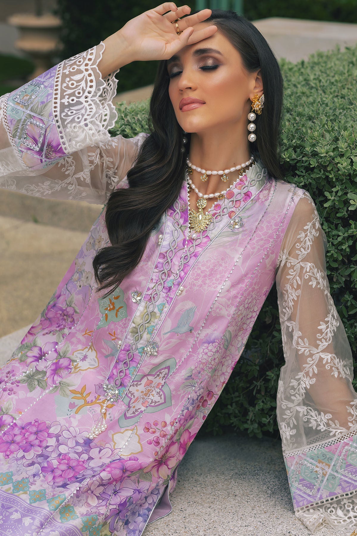 Annus Abrar | Luxe Silk Pret | LARISA by Annus Abrar - Designer Dress - Type: Luxury - Available at Sana Yasir - 100% Original