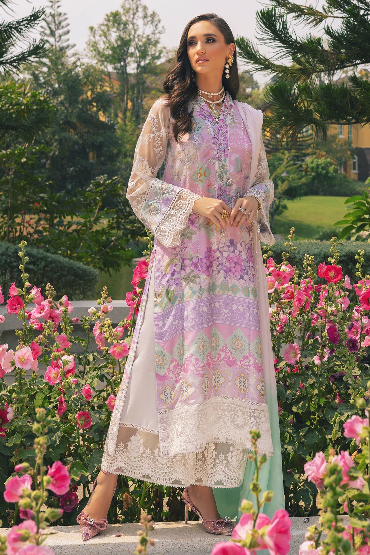 Annus Abrar | Luxe Silk Pret | LARISA by Annus Abrar - Designer Dress - Type: Luxury - Available at Sana Yasir - 100% Original