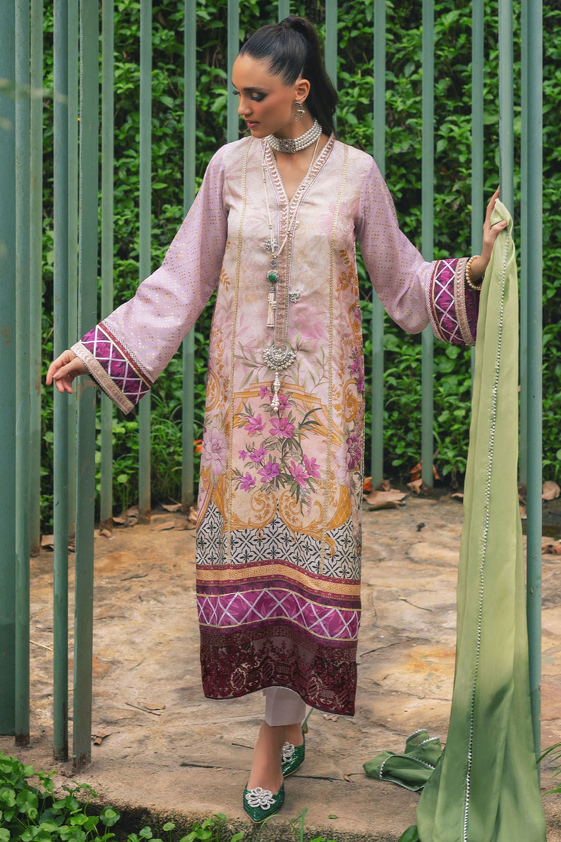 Annus Abrar | Luxe Silk Pret | MAIA by Annus Abrar - Designer Dress - Type: Luxury - Available at Sana Yasir - 100% Original
