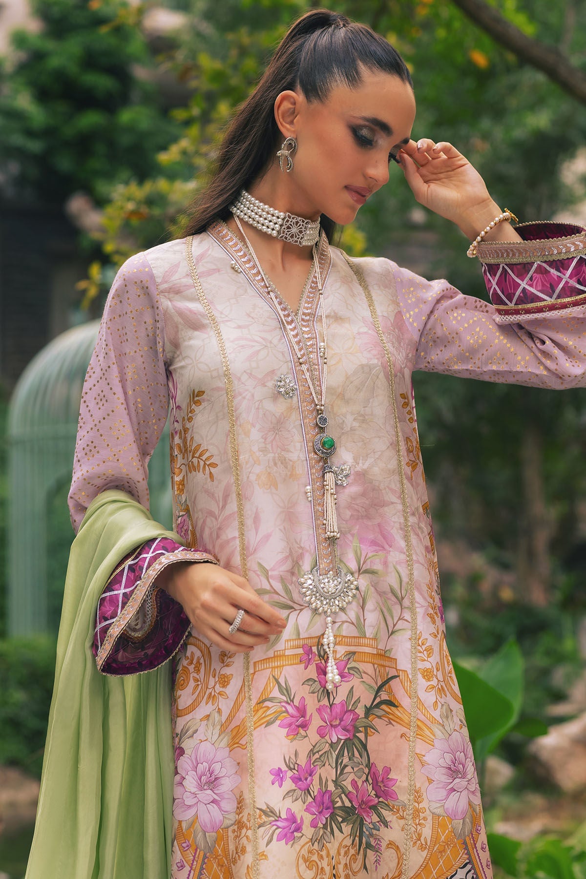 Annus Abrar | Luxe Silk Pret | MAIA by Annus Abrar - Designer Dress - Type: Luxury - Available at Sana Yasir - 100% Original