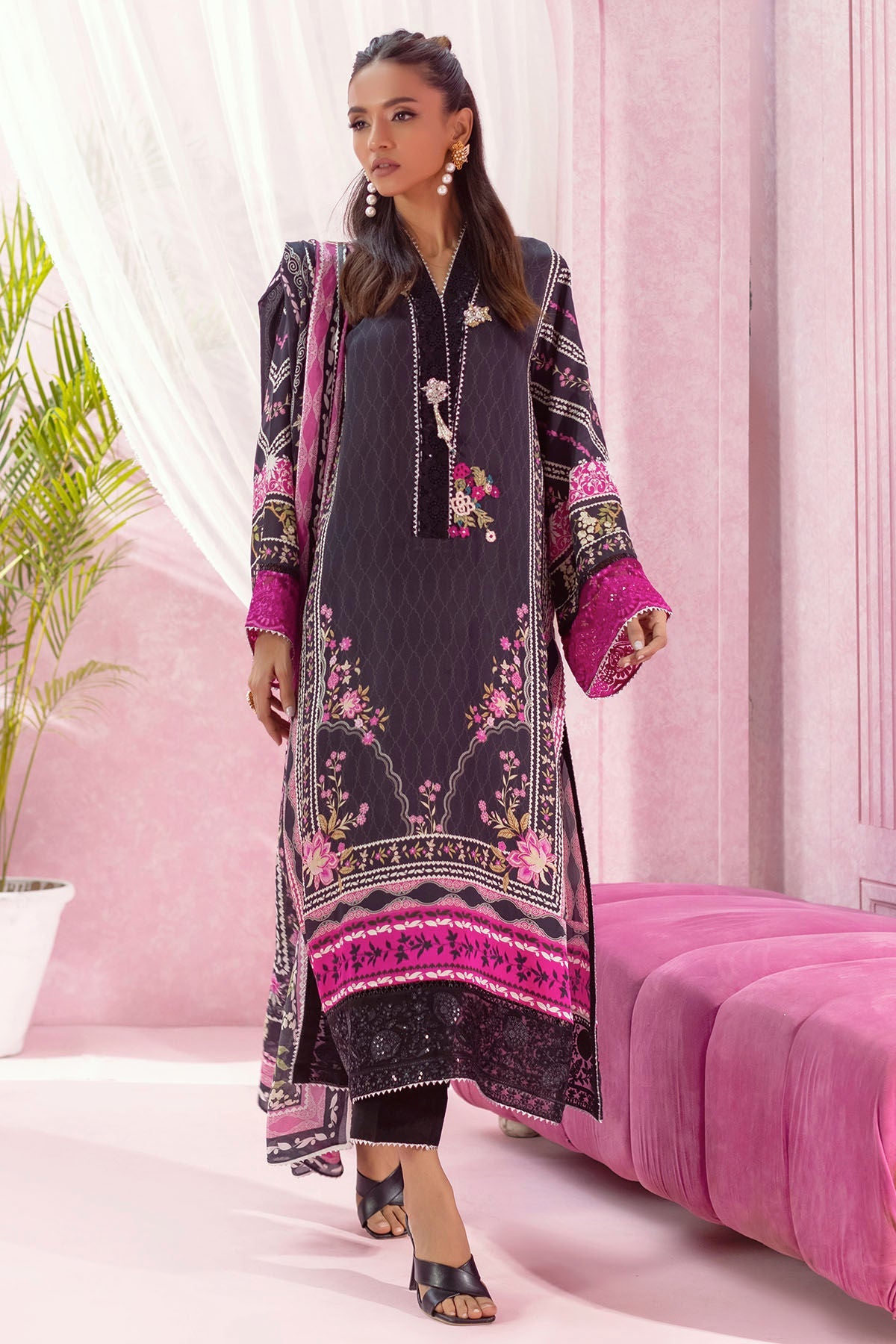 Annus Abrar | Luxe Silk Pret | MARIE by Annus Abrar - Designer Dress - Type: Luxury - Available at Sana Yasir - 100% Original