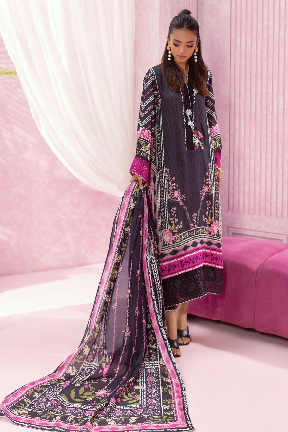 Annus Abrar | Luxe Silk Pret | MARIE by Annus Abrar - Designer Dress - Type: Luxury - Available at Sana Yasir - 100% Original