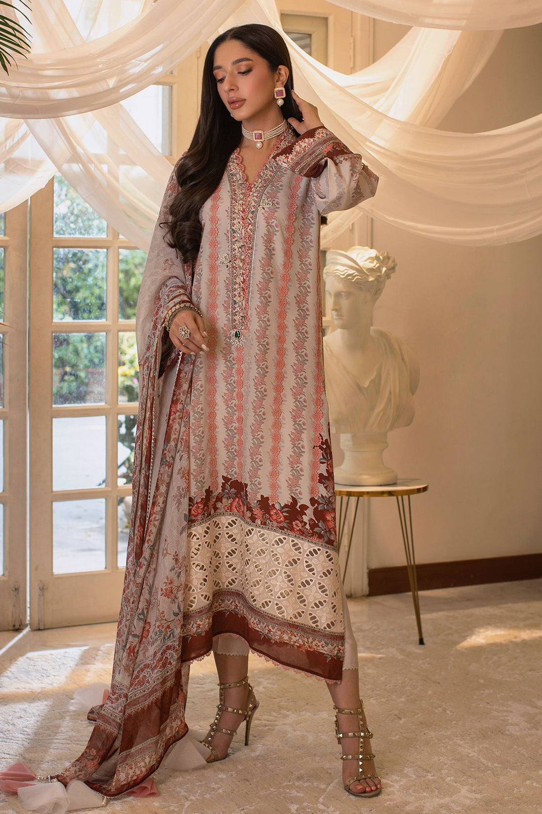 Annus Abrar | Luxe Silk Pret | MILA by Annus Abrar - Designer Dress - Type: Luxury - Available at Sana Yasir - 100% Original