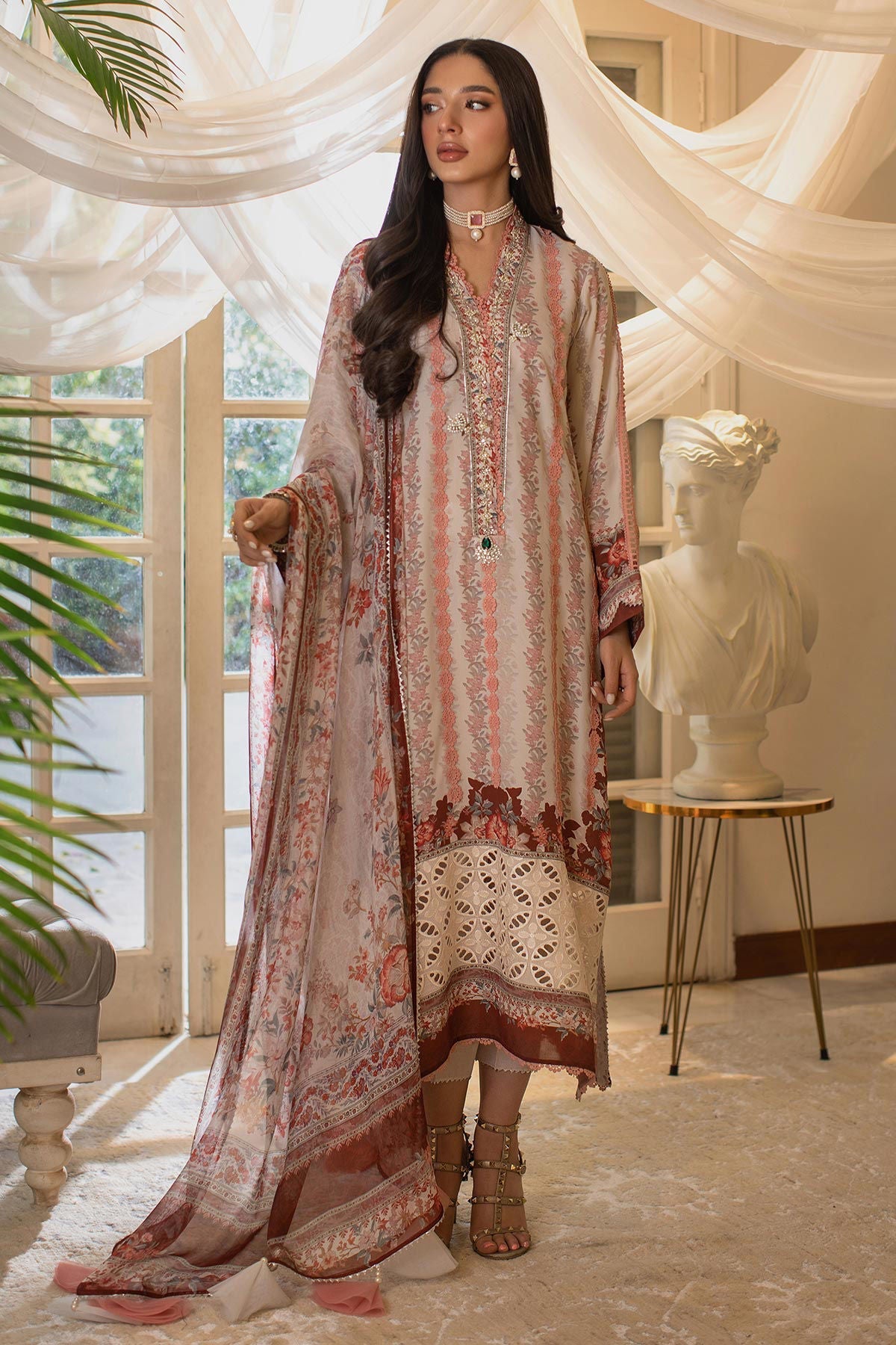 Annus Abrar | Luxe Silk Pret | MILA by Annus Abrar - Designer Dress - Type: Luxury - Available at Sana Yasir - 100% Original