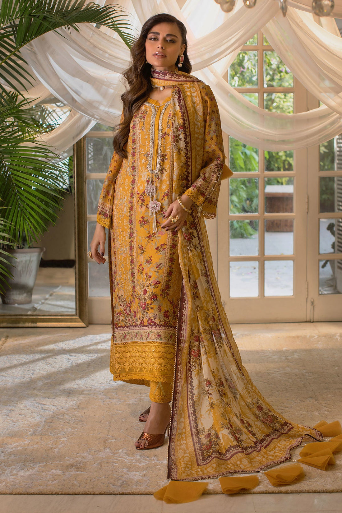 Annus Abrar | Luxe Silk Pret | MILENA by Annus Abrar - Designer Dress - Type: Luxury - Available at Sana Yasir - 100% Original