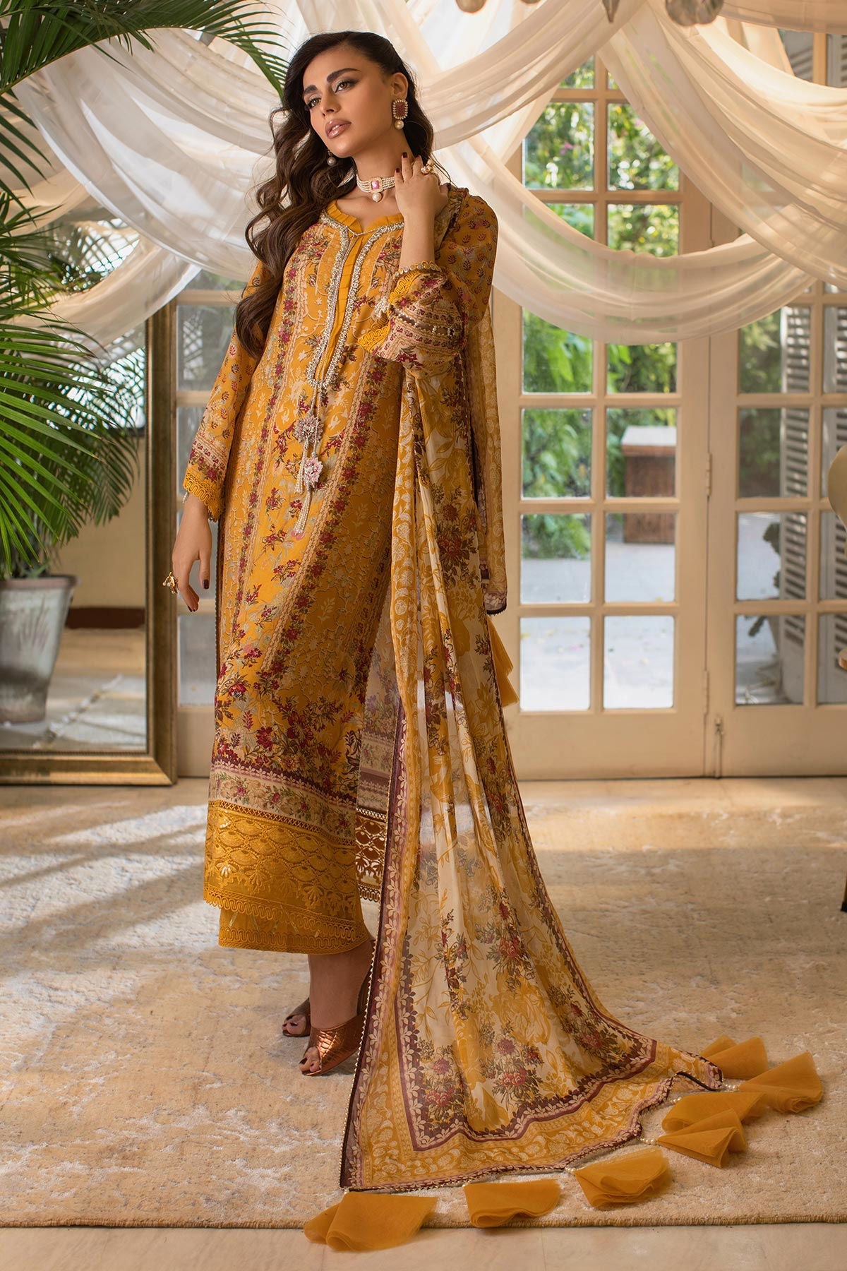 Annus Abrar | Luxe Silk Pret | MILENA by Annus Abrar - Designer Dress - Type: Luxury - Available at Sana Yasir - 100% Original