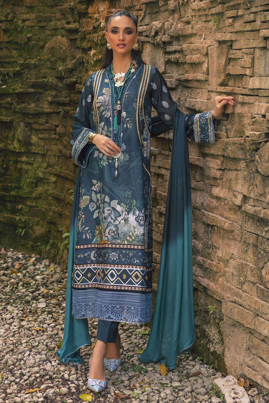 Annus Abrar | Luxe Silk Pret | NARIN by Annus Abrar - Designer Dress - Type: Luxury - Available at Sana Yasir - 100% Original