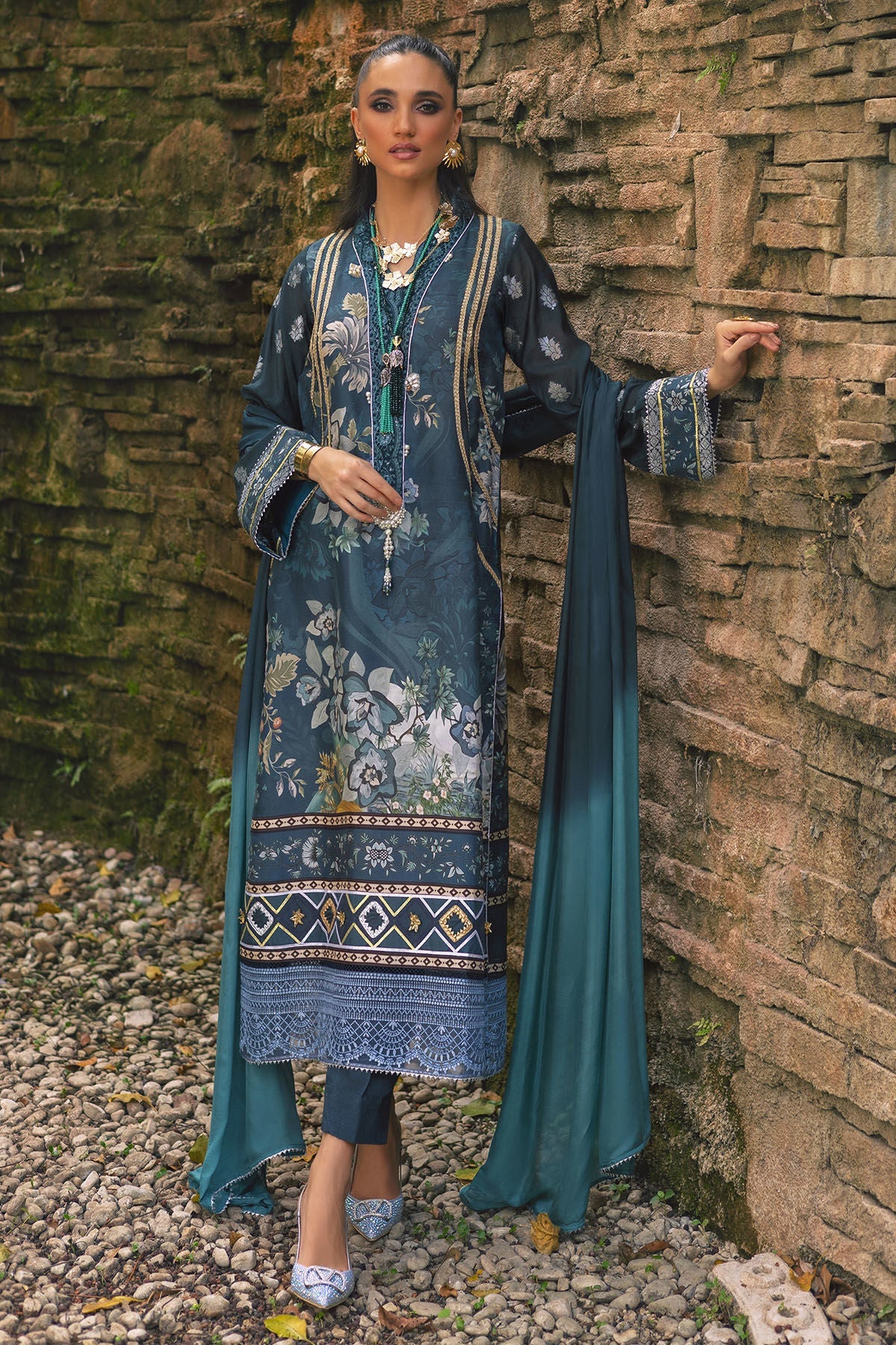 Annus Abrar | Luxe Silk Pret | NARIN by Annus Abrar - Designer Dress - Type: Luxury - Available at Sana Yasir - 100% Original
