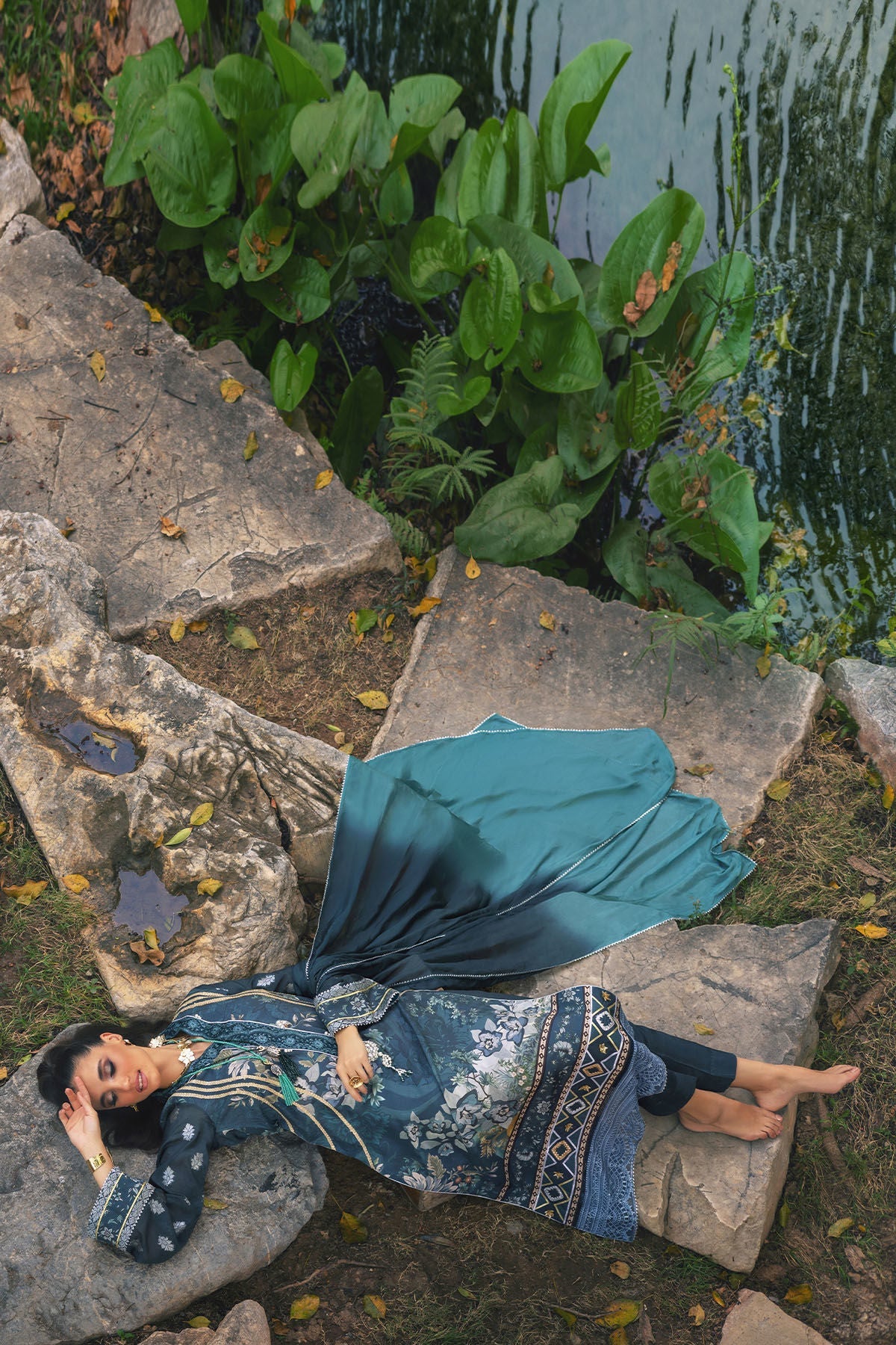 Annus Abrar | Luxe Silk Pret | NARIN by Annus Abrar - Designer Dress - Type: Luxury - Available at Sana Yasir - 100% Original