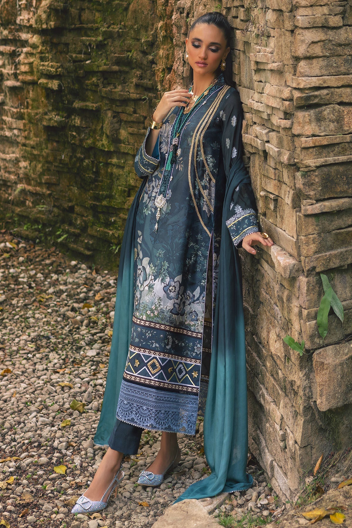 Annus Abrar | Luxe Silk Pret | NARIN by Annus Abrar - Designer Dress - Type: Luxury - Available at Sana Yasir - 100% Original
