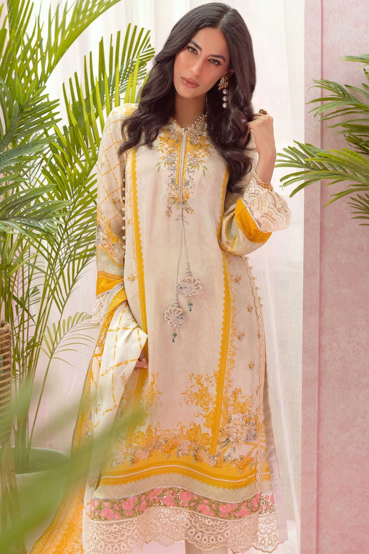Annus Abrar | Luxe Silk Pret | NOEMIE by Annus Abrar - Designer Dress - Type: Luxury - Available at Sana Yasir - 100% Original
