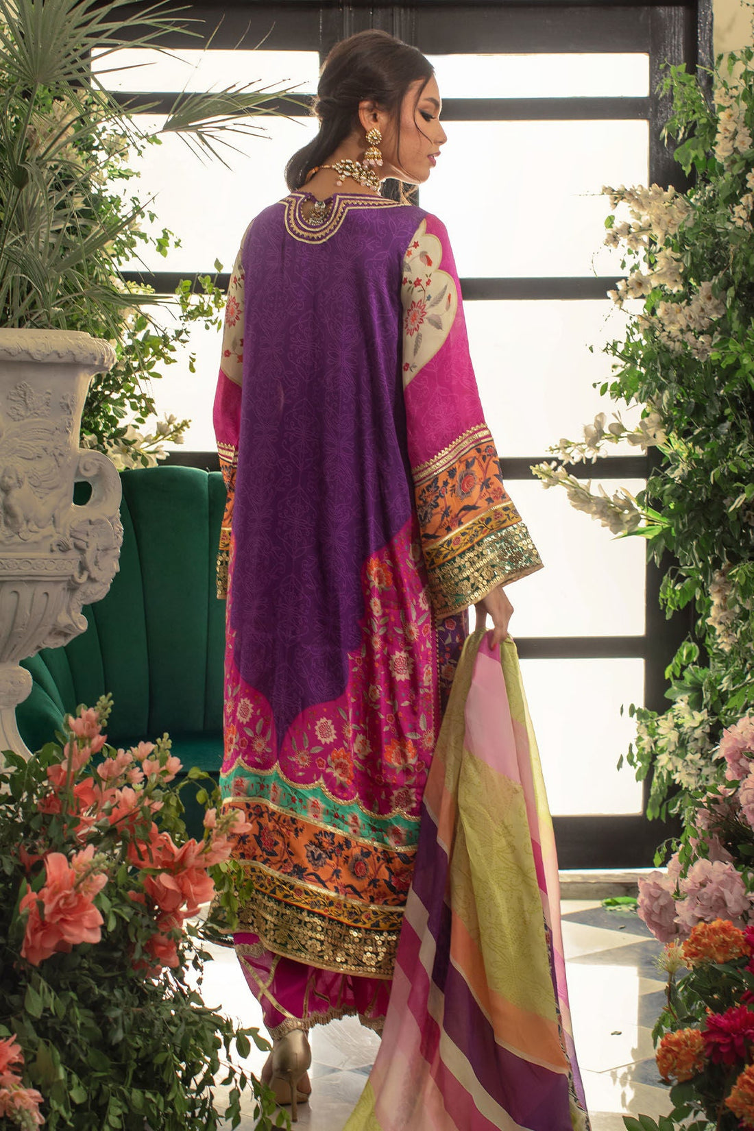 Annus Abrar | Luxe Silk Pret | RASHA by Annus Abrar - Designer Dress - Type: Luxury - Available at Sana Yasir - 100% Original