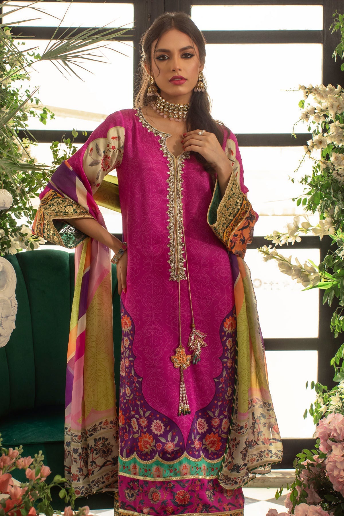 Annus Abrar | Luxe Silk Pret | RASHA by Annus Abrar - Designer Dress - Type: Luxury - Available at Sana Yasir - 100% Original