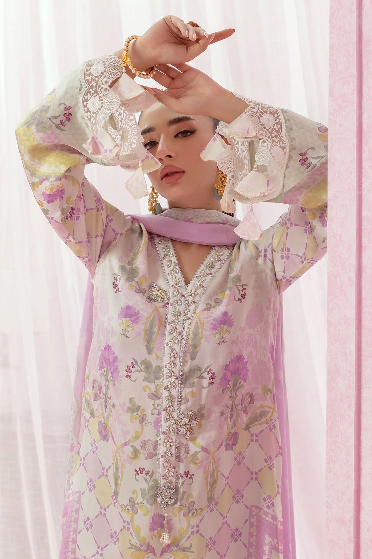 Annus Abrar | Luxe Silk Pret | REINE by Annus Abrar - Designer Dress - Type: Luxury - Available at Sana Yasir - 100% Original