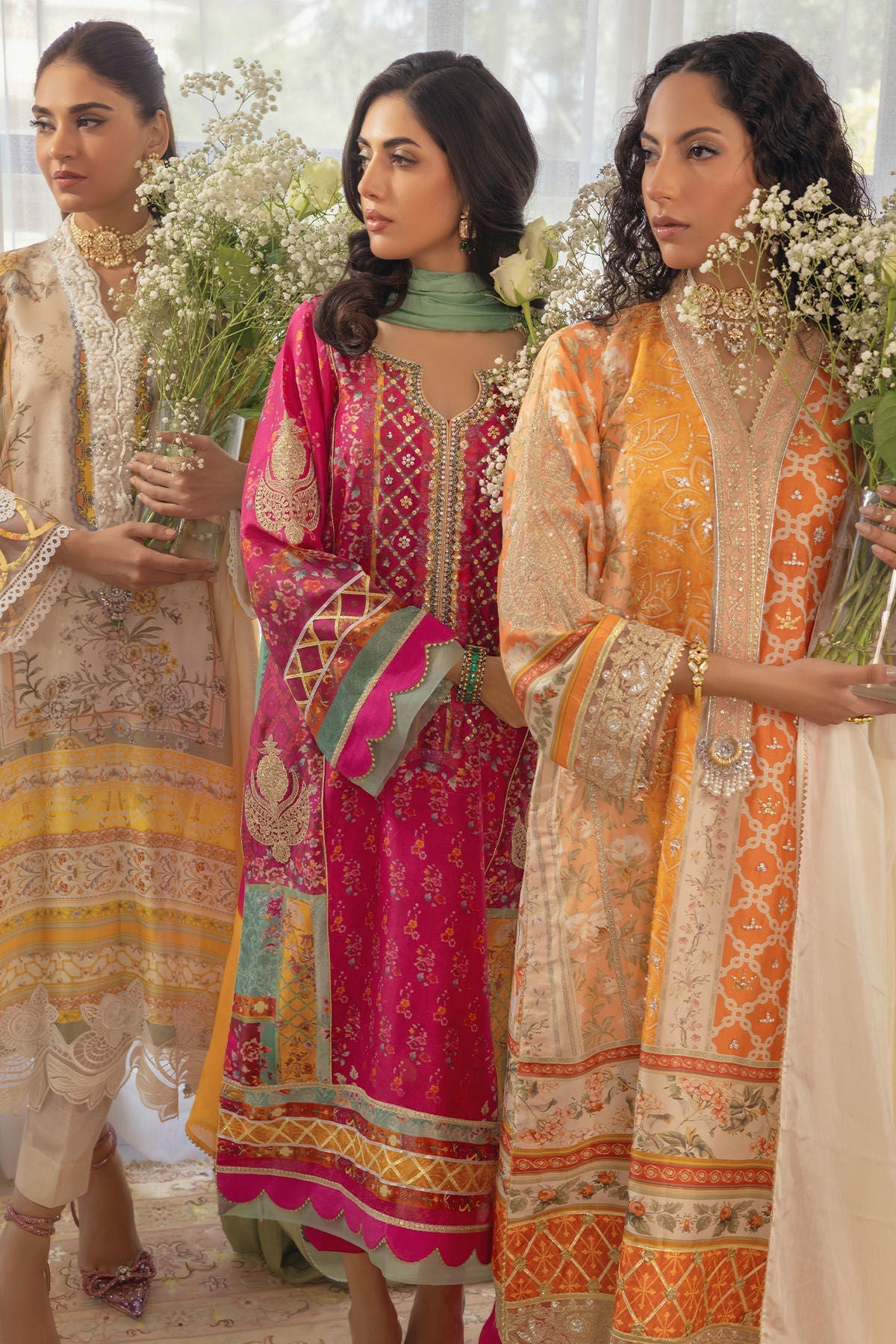 Annus Abrar | Luxe Silk Pret | RENYA-SHIRT AND DUPATTA by Annus Abrar - Designer Dress - Type: Luxury - Available at Sana Yasir - 100% Original