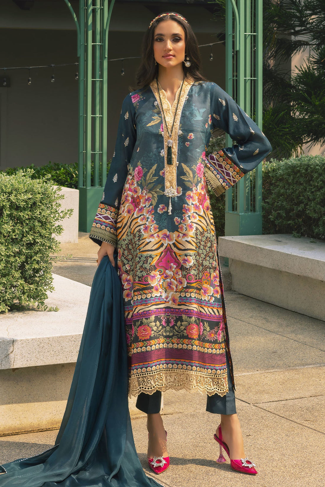 Annus Abrar | Luxe Silk Pret | SIBYL by Annus Abrar - Designer Dress - Type: Luxury - Available at Sana Yasir - 100% Original
