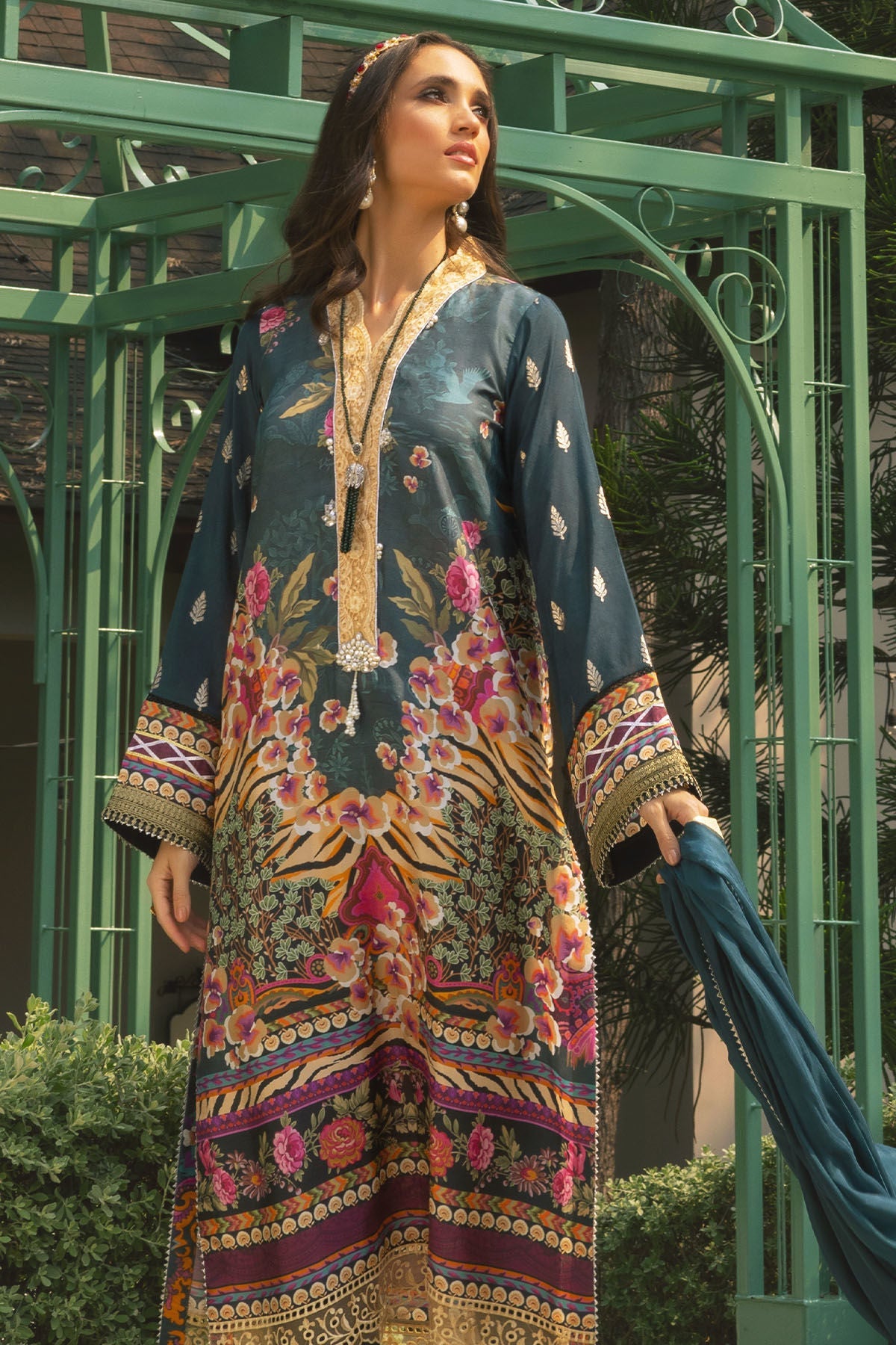 Annus Abrar | Luxe Silk Pret | SIBYL by Annus Abrar - Designer Dress - Type: Luxury - Available at Sana Yasir - 100% Original