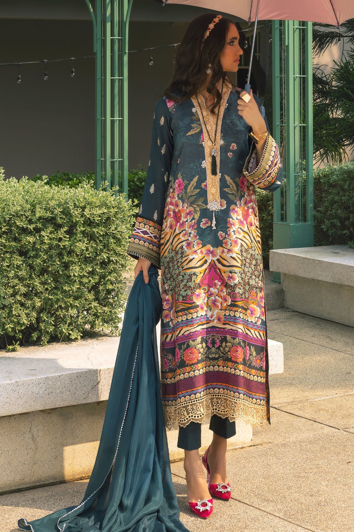 Annus Abrar | Luxe Silk Pret | SIBYL by Annus Abrar - Designer Dress - Type: Luxury - Available at Sana Yasir - 100% Original