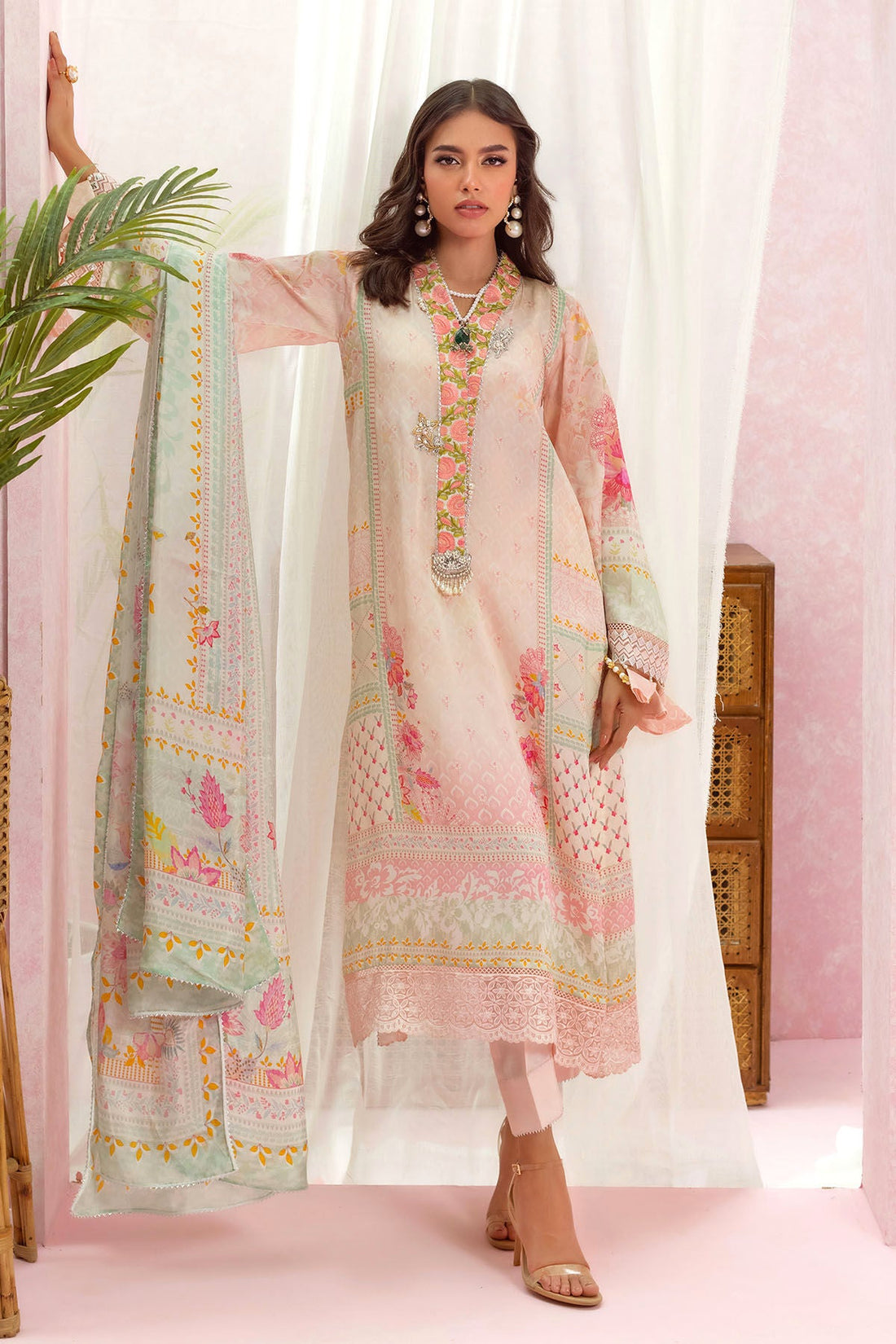 Annus Abrar | Luxe Silk Pret | SYLVIE by Annus Abrar - Designer Dress - Type: Luxury - Available at Sana Yasir - 100% Original