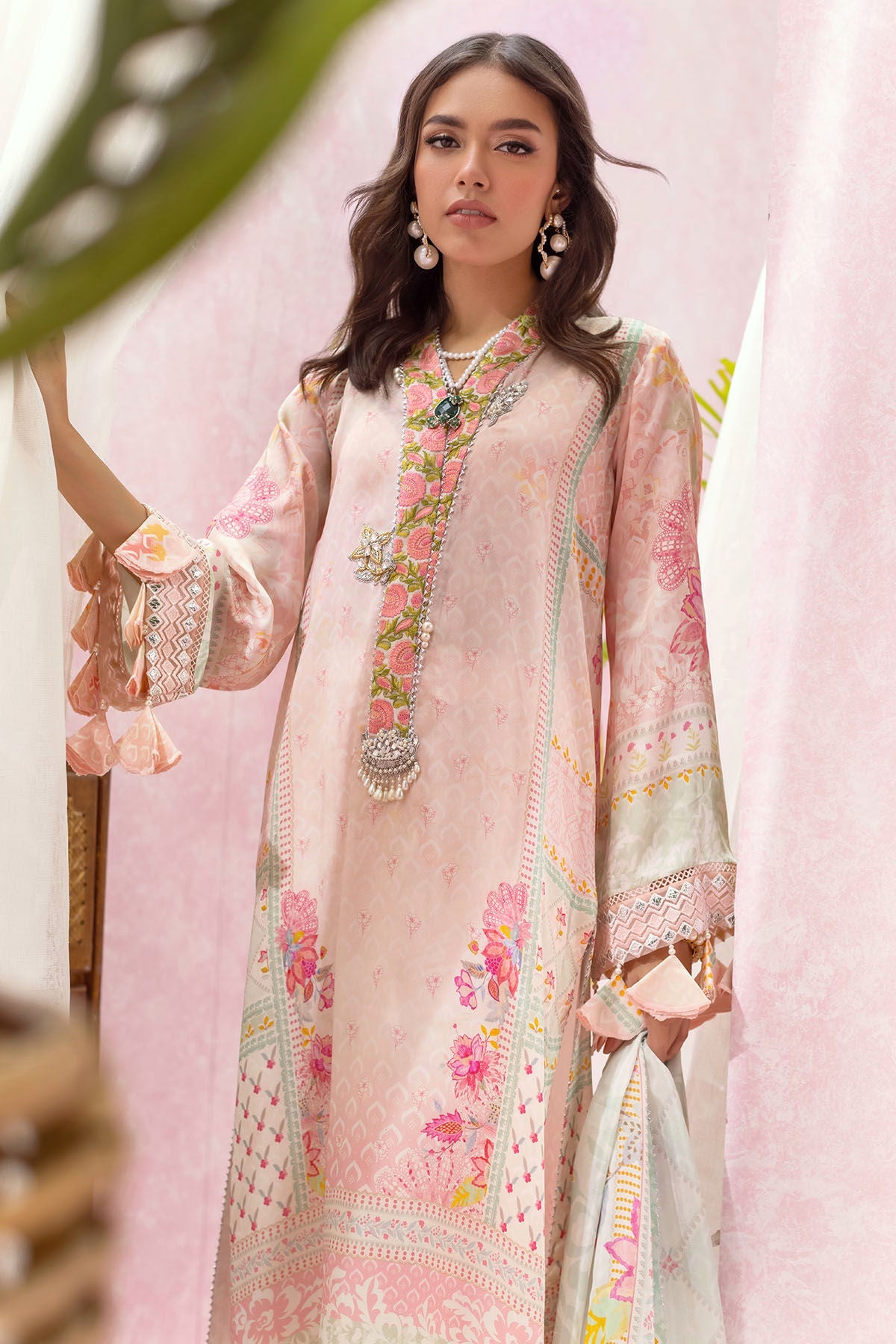 Annus Abrar | Luxe Silk Pret | SYLVIE by Annus Abrar - Designer Dress - Type: Luxury - Available at Sana Yasir - 100% Original