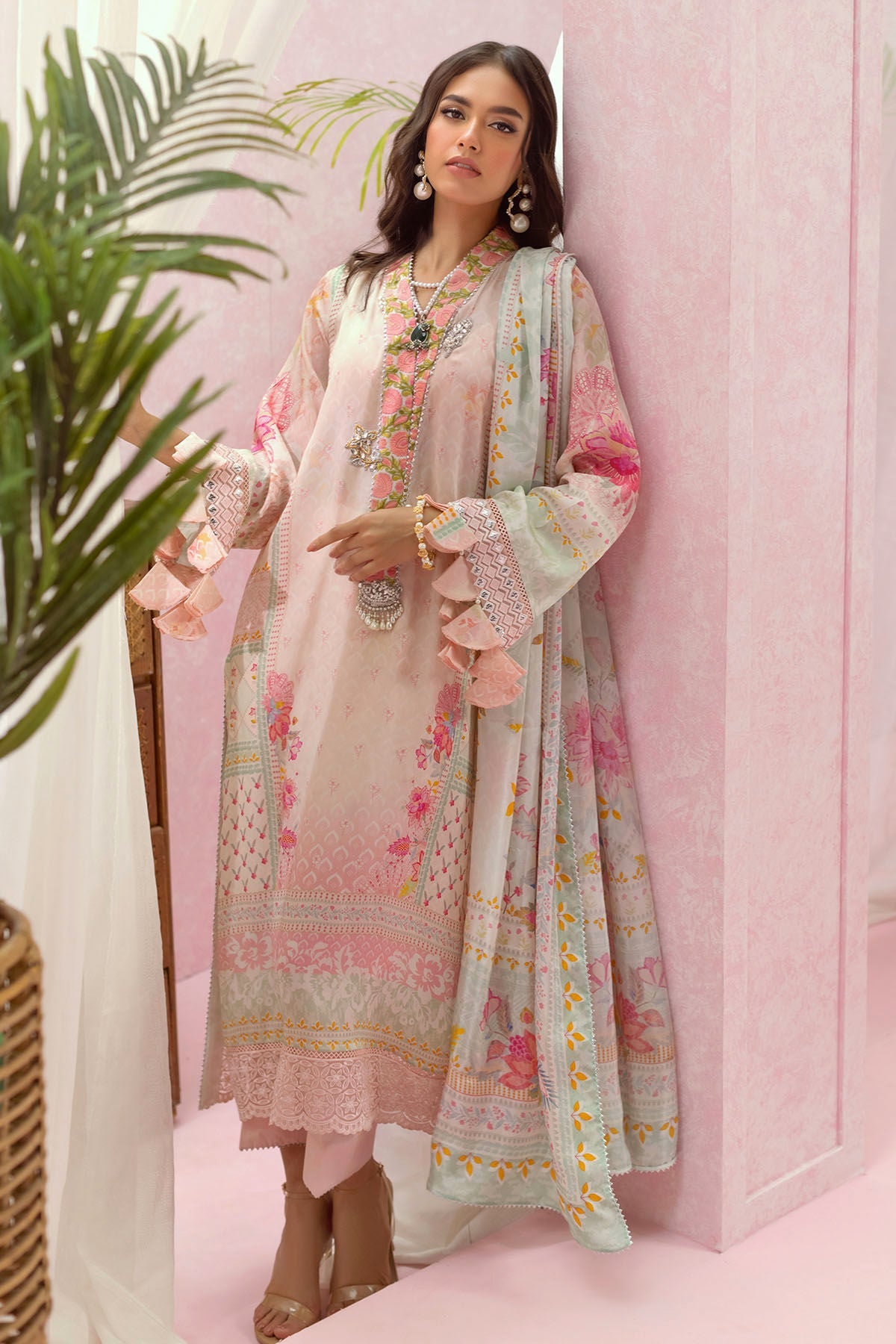 Annus Abrar | Luxe Silk Pret | SYLVIE by Annus Abrar - Designer Dress - Type: Luxury - Available at Sana Yasir - 100% Original