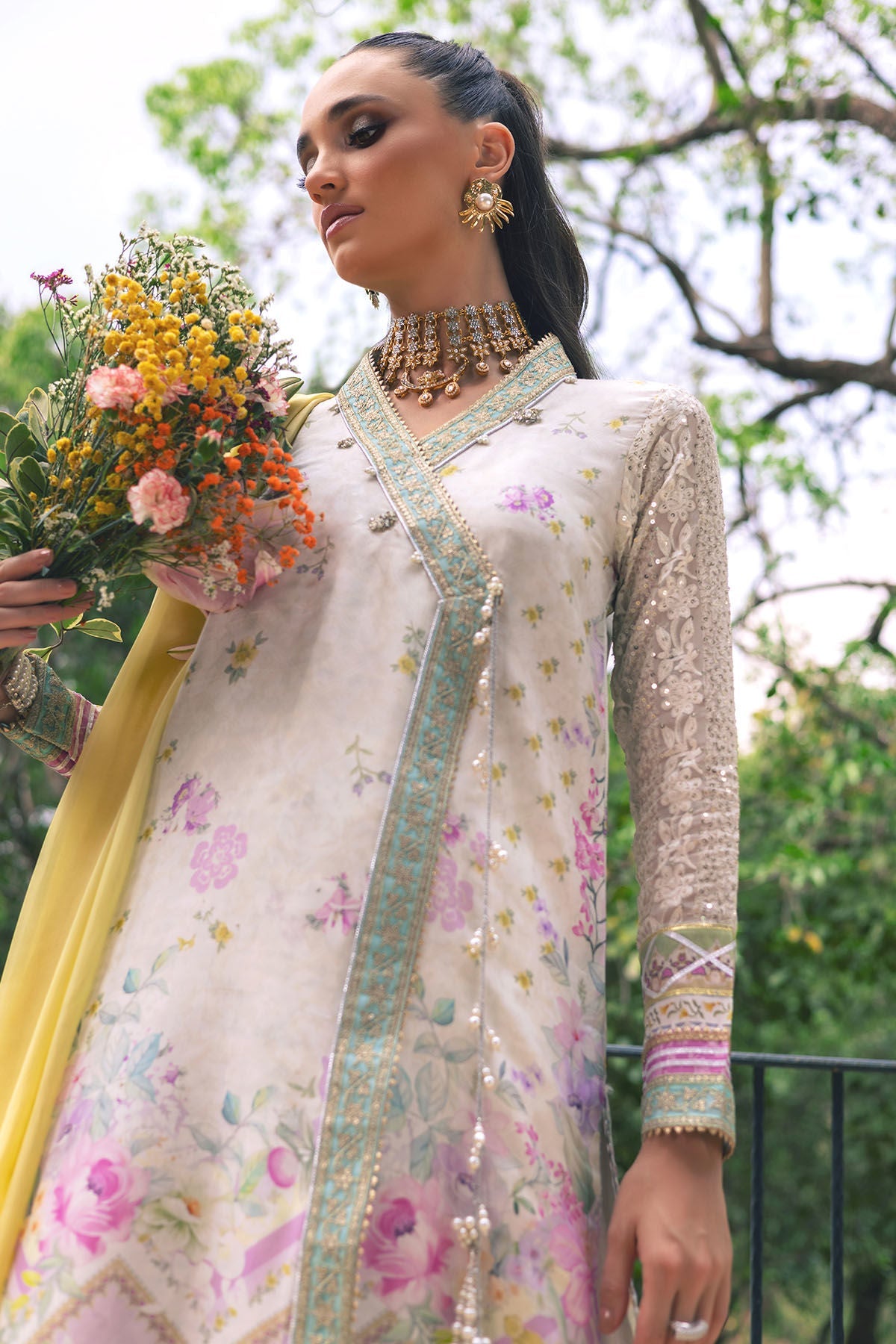 Annus Abrar | Luxe Silk Pret | TULA by Annus Abrar - Designer Dress - Type: Luxury - Available at Sana Yasir - 100% Original