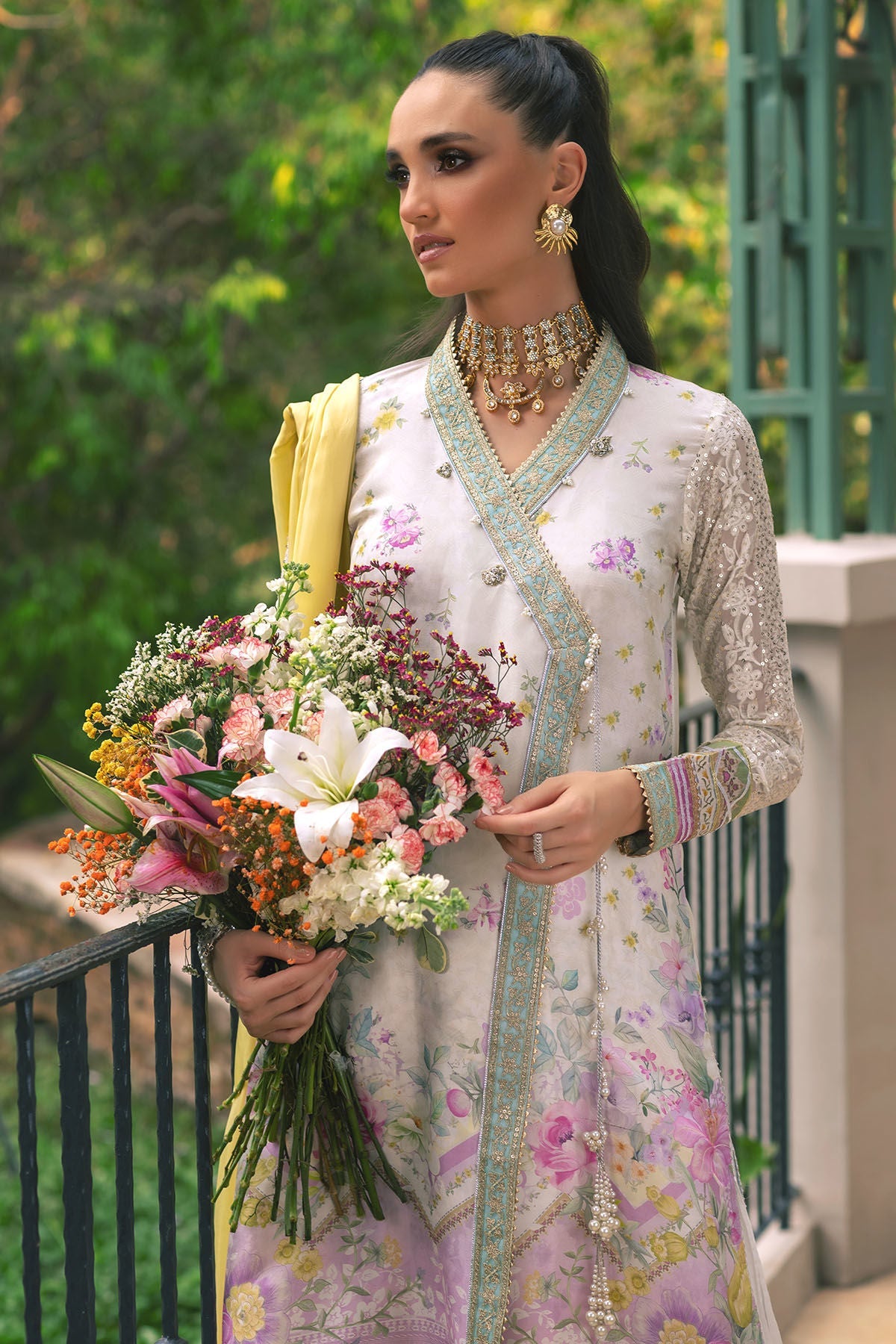 Annus Abrar | Luxe Silk Pret | TULA by Annus Abrar - Designer Dress - Type: Luxury - Available at Sana Yasir - 100% Original